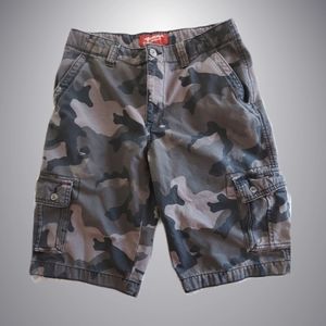 3/$25 Boys Camo Cargo Shorts Size 20 Reg Arizona Jean Co.
